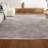 Wolcott Modern Minimalist Pinstripe High-Low Cream/Silver Rug-881754793