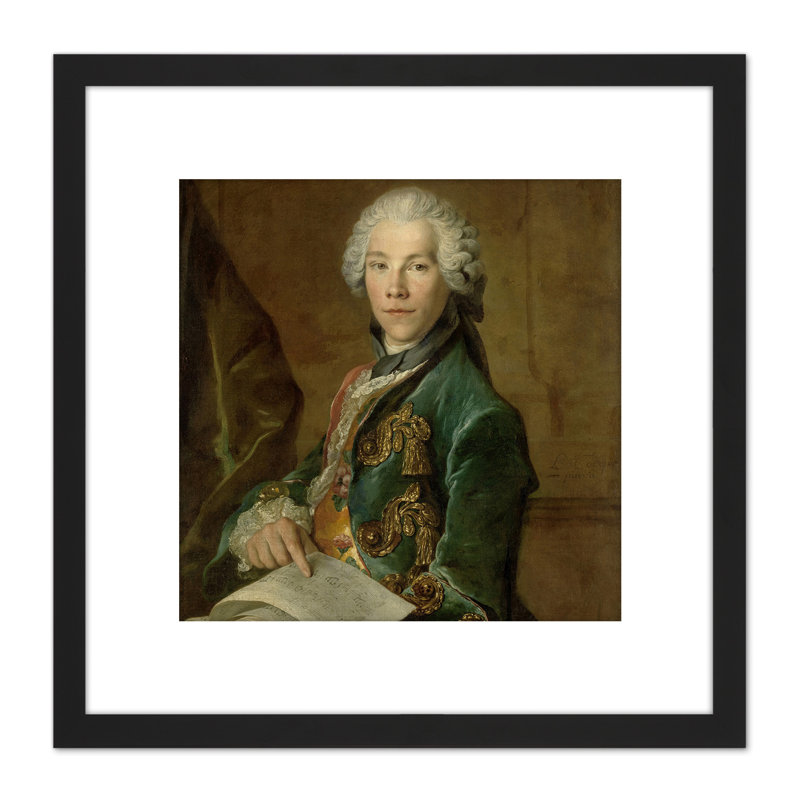 Portrait Arnoldus Van Rijneveld by Louis Tocqué - Single Picture Frame Painting