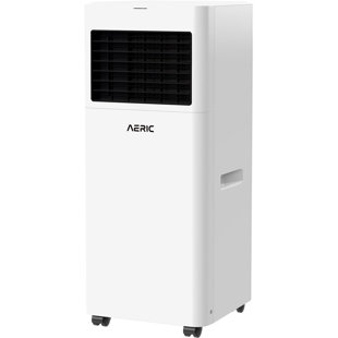 Climatiseur portatif Aeric avec télécommande, roulettes et filtre lavable