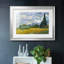 Champ de blé avec cyprès, impression sur papier-341660153-341660158