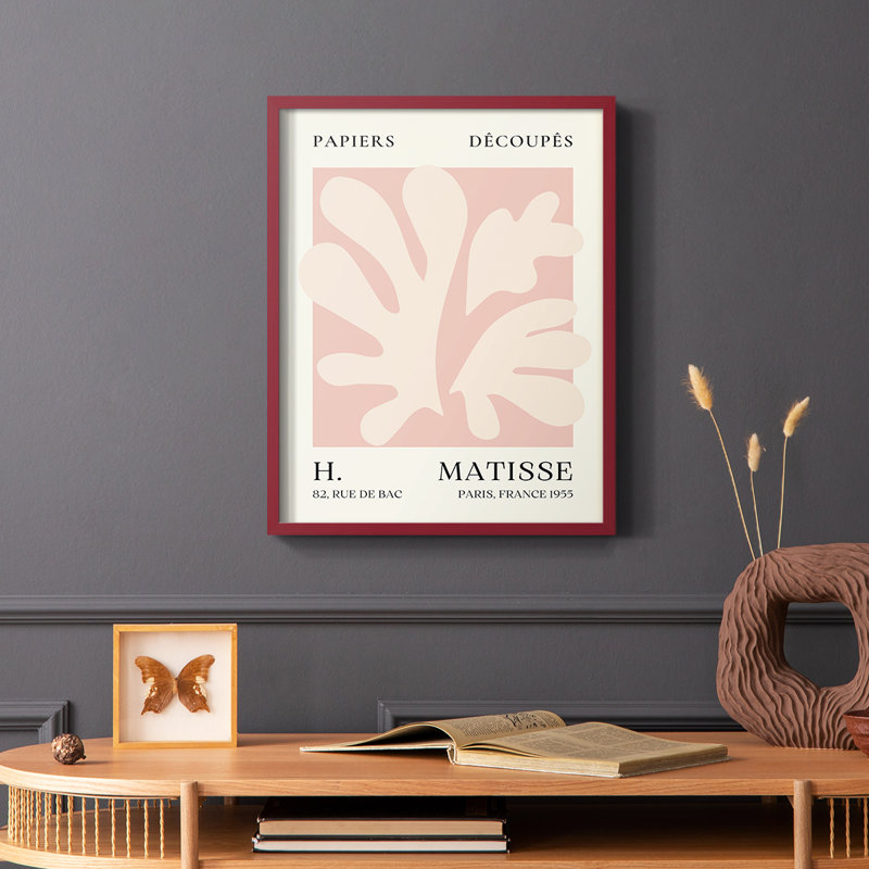 Matisse CL III, reproduction encadrée - bois massif, Blanc, H 14 po x l 11 po