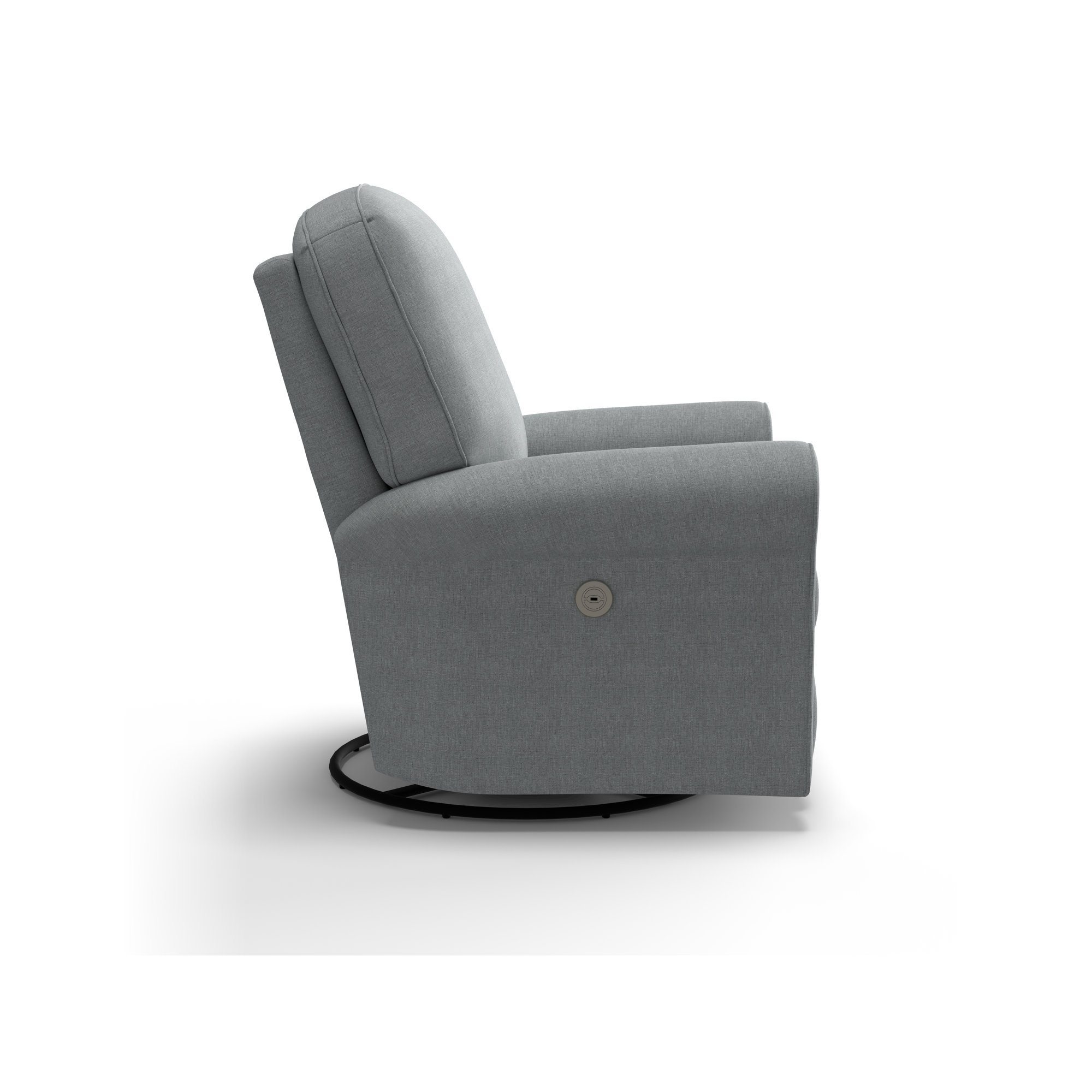 Anastasia Power Recliner, Dove Grey Performance