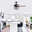 52'' Low Profile Ceiling Fan With Lights