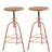 Jomarion Swivel Solid Wood Adjustable Height Stool-314389851