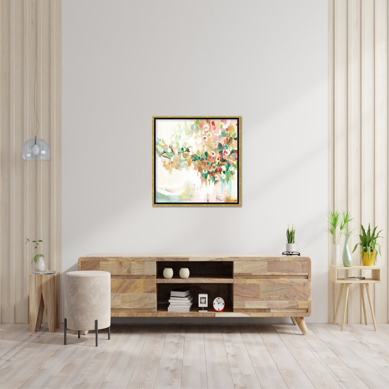 Nature Inspired Blotch Floral, 16" H x 16" W