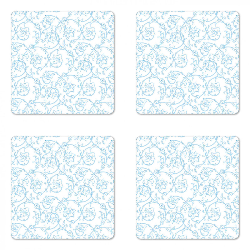 Sous-verre floral
