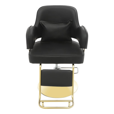 22.8" Salon Barber Chair Seat Swivel With Pedal