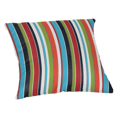 Coussin décoratif carré / extérieur en tissu décontracté Sunbrella® 1 pièce, l 20 po x L 20 po, confettis carrousel