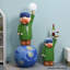 Vert, bleu et brun