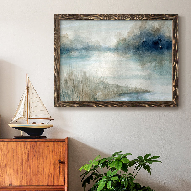 Still Still Waters, H 18 po x l 26 po x P 1,5 po, Noyer