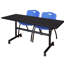 Table gigogne d'appoint Nevjana, 2 chaises empilables-32962089-32962093-32962099