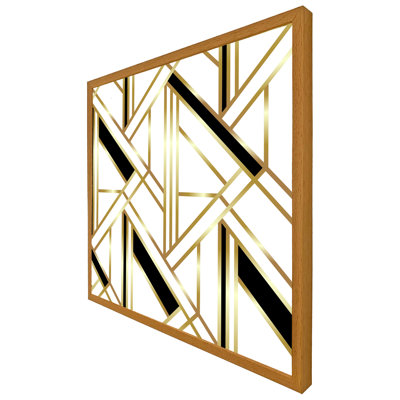 Asena Golden Art Deco - Single Picture Frame Print