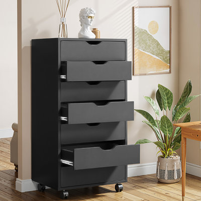 7-Drawer Multipurpose Filing Cabinet with Caster Wheels