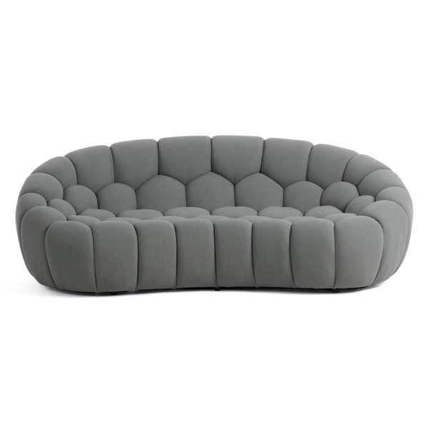 VIG Furniture Blodget - Modern Curved Loveseat | Wayfair