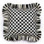 Courtly Check Ruffle Throw Pillow