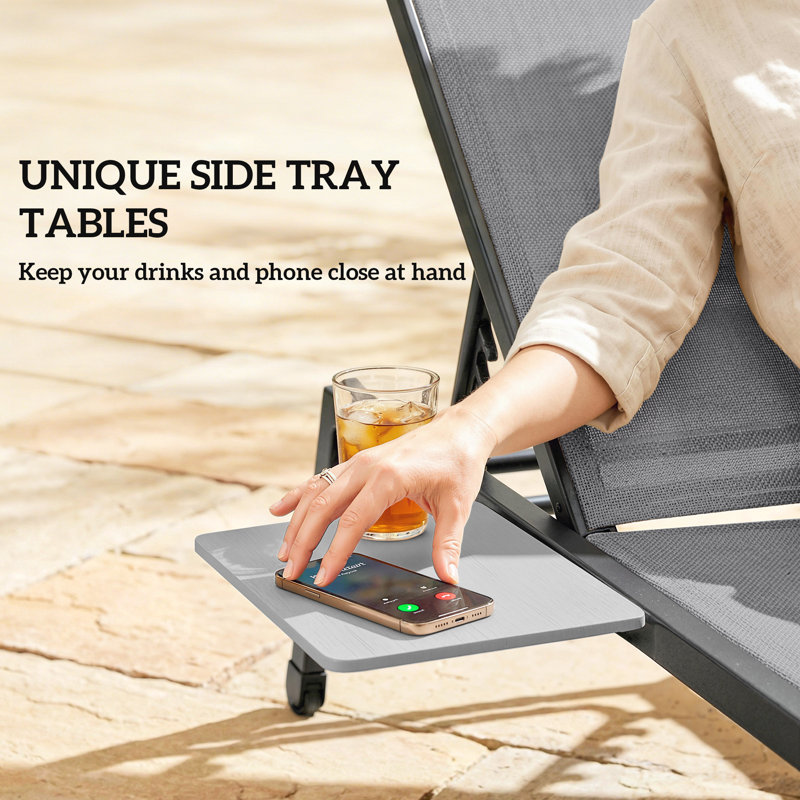 Outdoor Lounge Chair, Grey