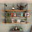 Allisan 3 Tier Farmhouse D.I.Y Iron Pipe Shelf Wall Mount Open Shelf (Wooden board not included)