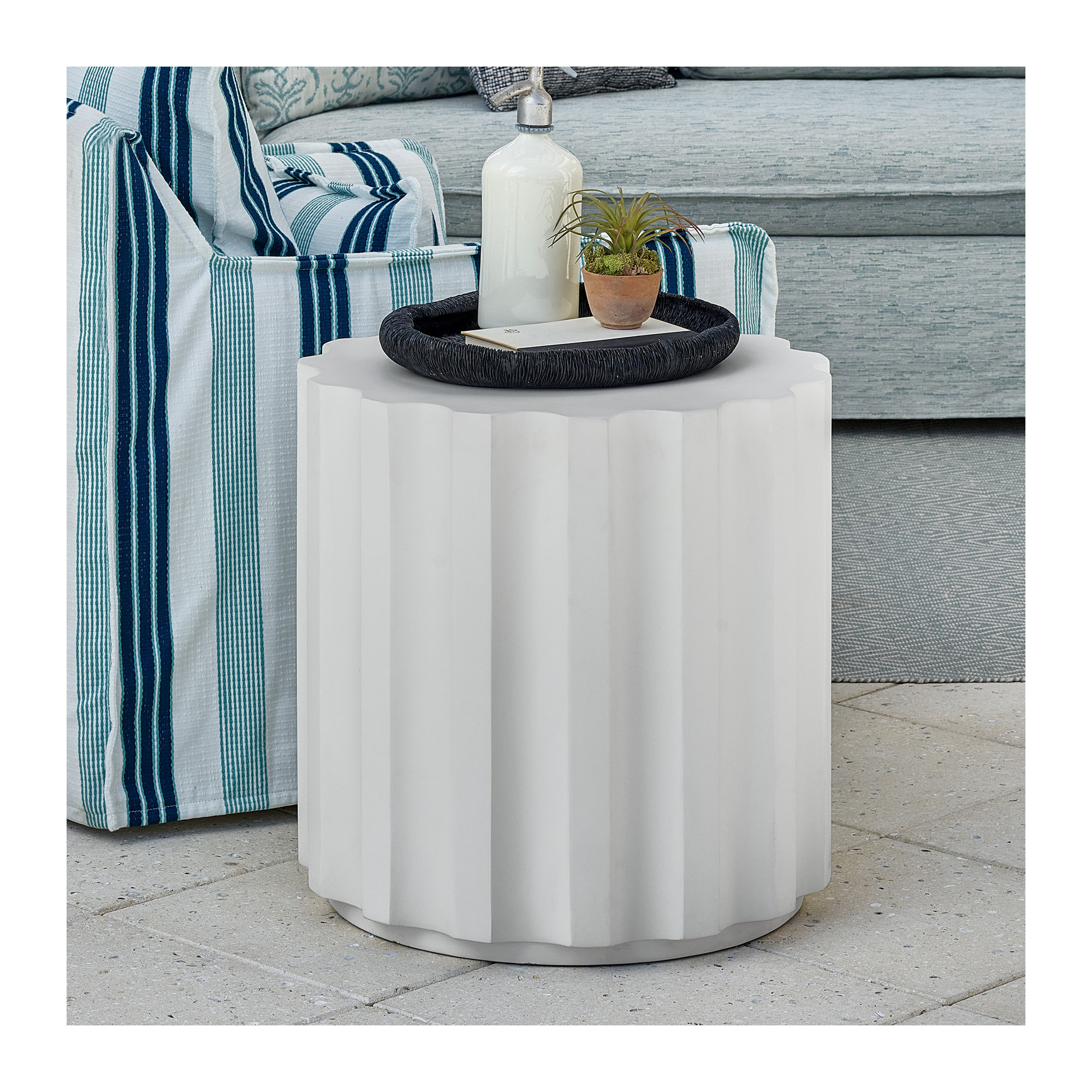 Edisto Cast Concrete Side Table