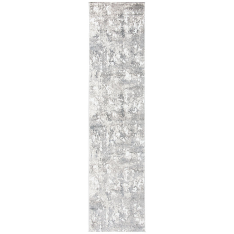 Tapis gris/ivoire, Tapis de couloir 2 pi 2 po x 9 pi