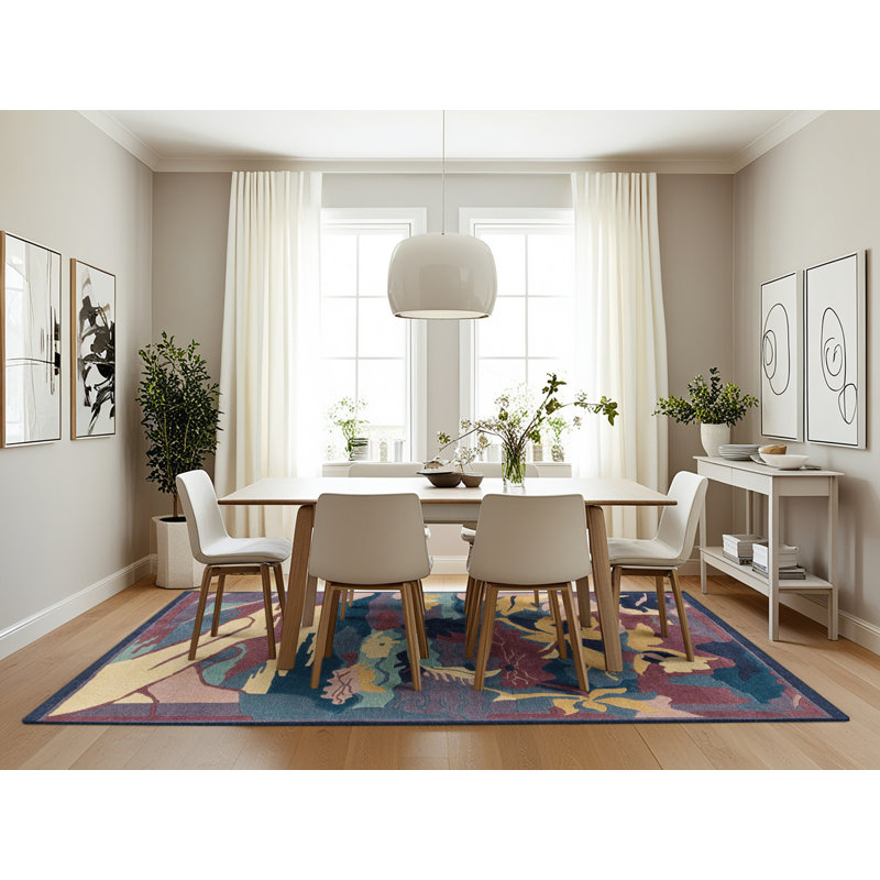 Milaina Abstract Indoor Rug, Rectangle 7' x 10'