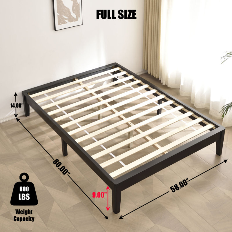 Niven Bed, Black, Full