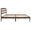 Structure de lit plateforme en bois massif de 12 pouces avec tête de lit, aucun sommier requis et assemblage facile-120380805-120380802