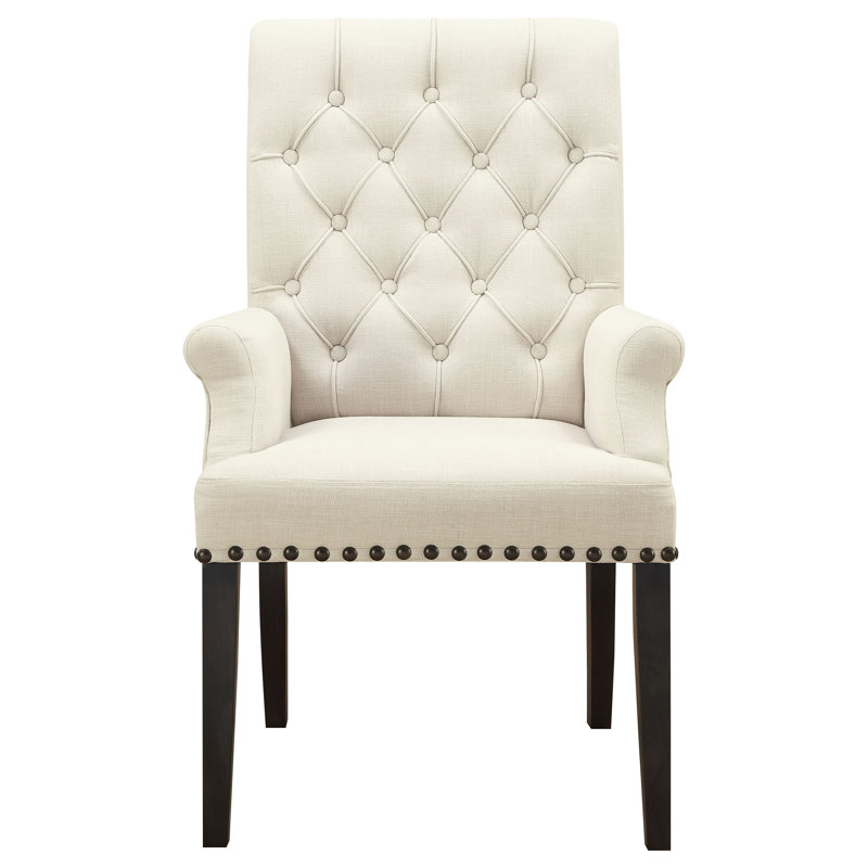 Chaise rembourrée Estibaliz, Lin beige