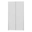 Modern sliding door wardrobe, 2-doors, space-saving, engineered wood, white-1109509947
