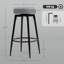 HOMCOM 360 Degree Swivel Bar Stools Set of 2 with Footrest 69 cm Tall-1610283942