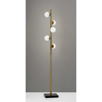 65'' Antique Brass Novelty Floor Lamp