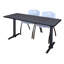 Neyland Cain T-Base Training Table and 2 Stacking Chairs-32520324-32520329-32520330