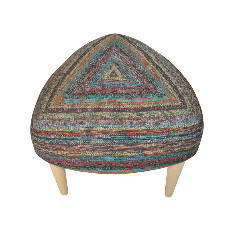 Solid + Manufactured Wood Accent Stool
