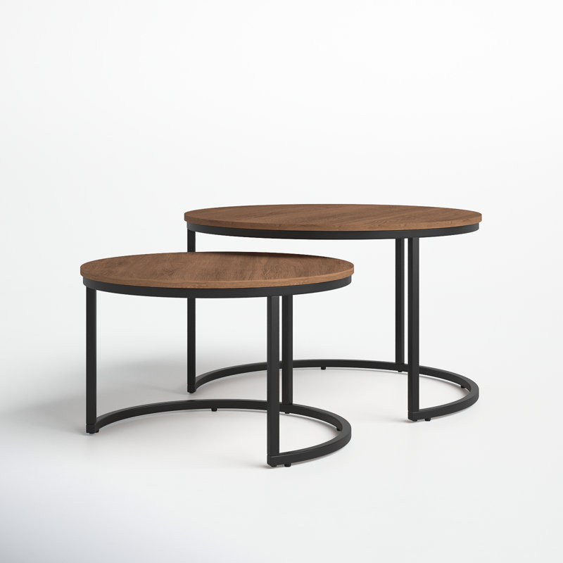 Tables gigognes Allenhurst, Brun, Noir