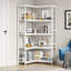 180cm H x 90cm W Metal Corner Bookcase-2127779515
