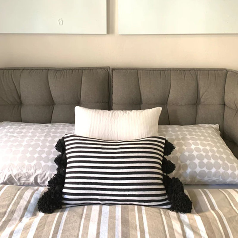 Striped Cotton Pillow Cover