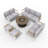 Areefa 9 - Person Patio Conversation Set with Cushions-870163785