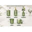 Accessoires de salle de bain verts 5 pièces