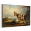 Chèvres dans un paysage - Peinture sur toile tendue par Gauermann - c. Milieu du 19e siècle-1801491081