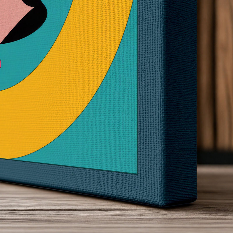Print, 36x24 - 91.4 x 61.0 cm, Teal Border
