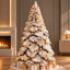 Sapin de Noël givré pré-éclairé