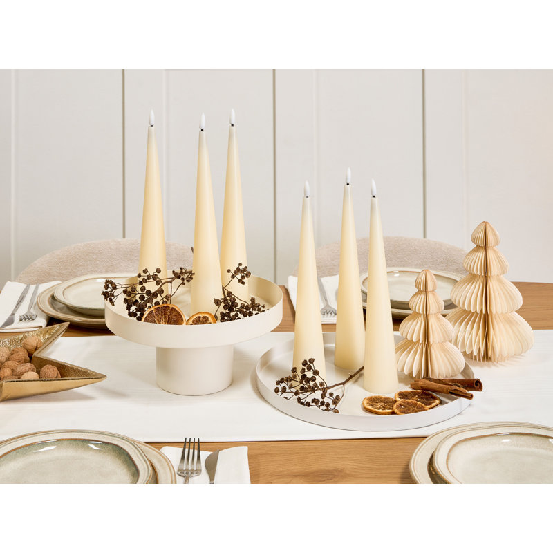 Decorative Accent Candle, White