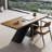 Rectangular Solid Wood+Iron desks-107550323-107550319