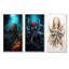 Superheros Octopus Warrior - ensemble de salon art mural poulpe / calmar de 4-593227843-593227871