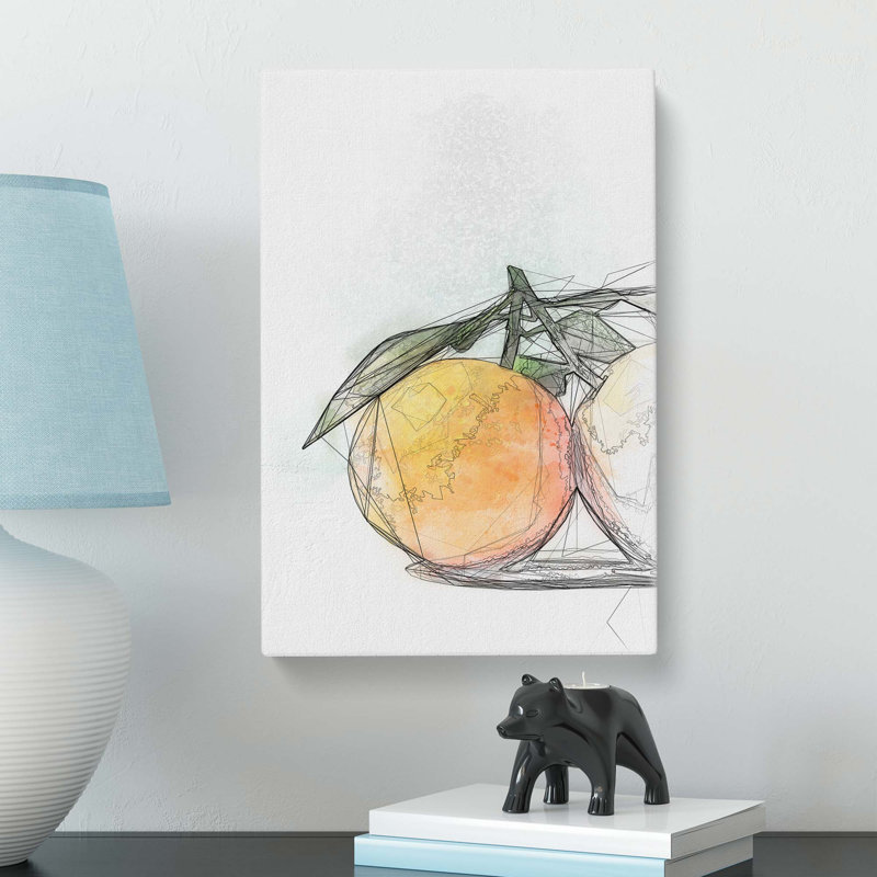 The Orange Tree In Abstract - Wrapped Canvas Print, 60cm H x 40cm W x 3cm D