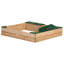 AXI 115cm x 21.8cm Solid Wood Sandbox with Cover