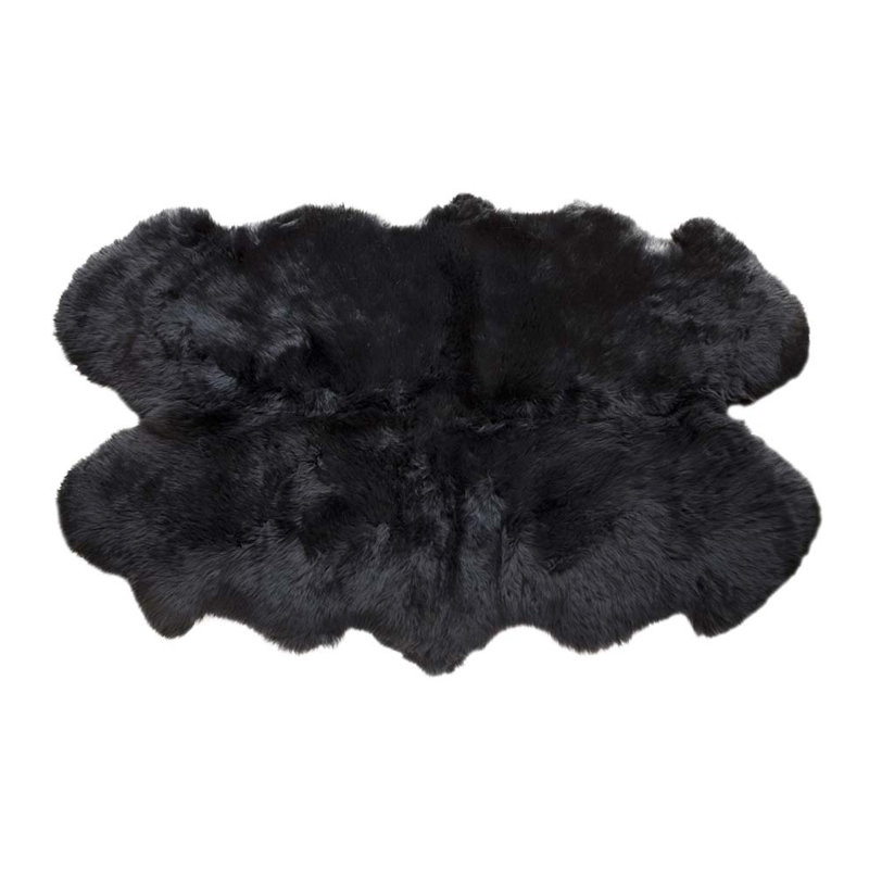 Tapis intérieur/extérieur noir nouvelle-zélande Roxanna