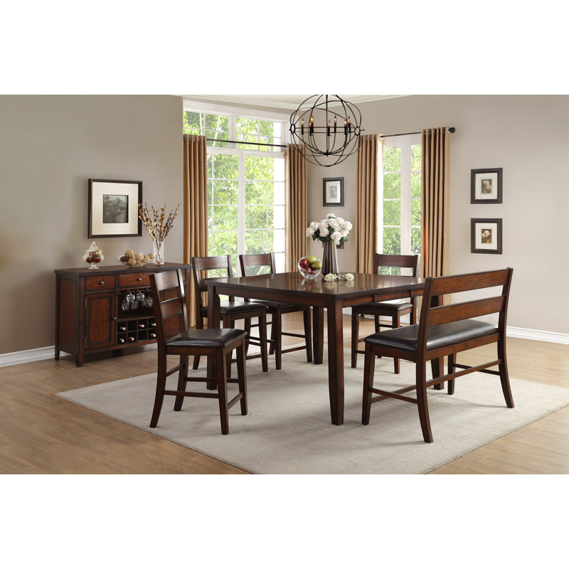 Abdulkadyr 78" W Extendable Dining Table, Standard Height (30" Height)