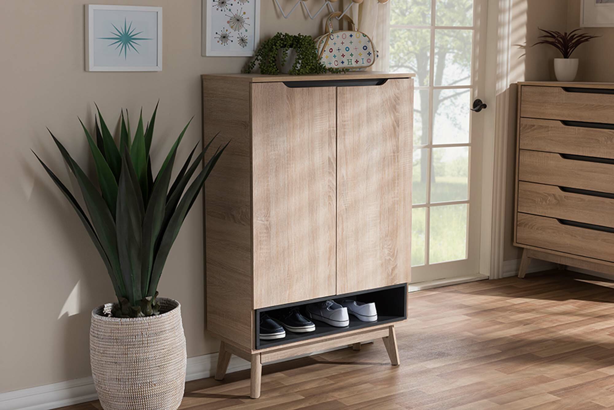 Shoe Storage Cabinet with Trays – The Created Home