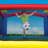 Banzai Slide N Fun Inflatable Slide and Bounce House with Soccer Net and Ball