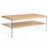 Versatile Double-Layered Rectangular Coffee Table for Various Settings-213220250